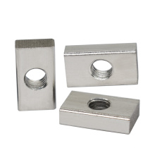 Factory Price Stainless Steel Square Rectangular Thread Nut